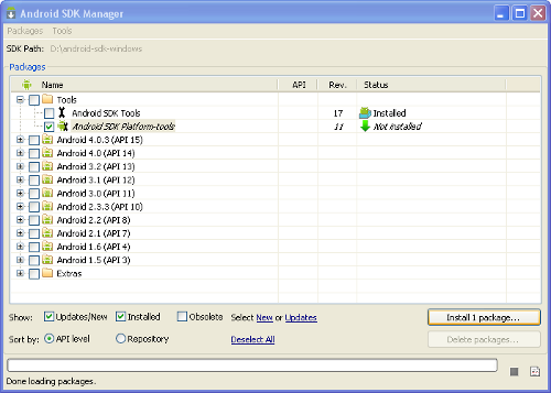 SDK Manager